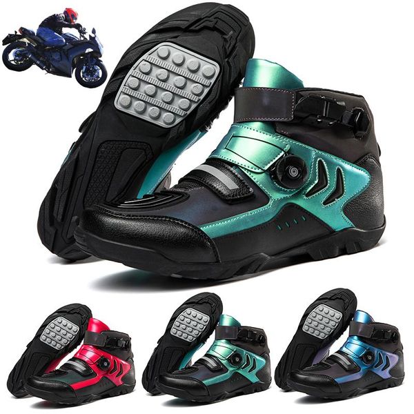 cycling footwear motorcycle boots men's trend fashion colorful color-changing riding shoes off-road travel ladies street racing, Black
cycling footwear motorcycle boots men's trend fashion colorful color-changing riding shoes off-road travel ladies street racing, Black
