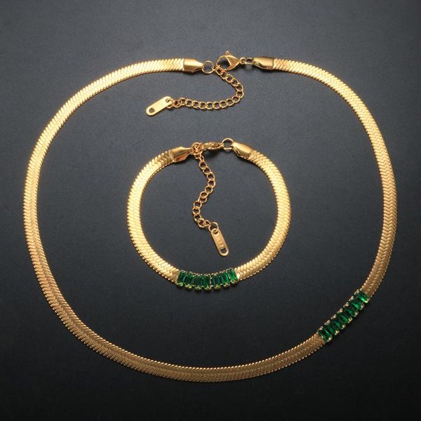 earrings & necklace zmfashion luxury stainless steel zircon snake bracelet choker colorful cz blade chain for women party jewelry sets gift, Silver
earrings & necklace zmfashion luxury stainless steel zircon snake bracelet choker colorful cz blade chain for women party jewelry sets gift, Silver