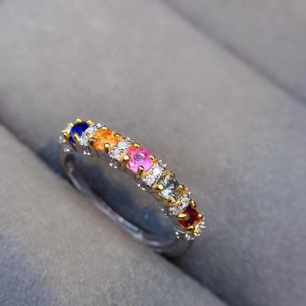 cluster rings kjjeaxcmy fine jewelry 925 sterling silver inlaid natural color sapphire girl fashion rainbow gem ring support test, Golden;silver
cluster rings kjjeaxcmy fine jewelry 925 sterling silver inlaid natural color sapphire girl fashion rainbow gem ring support test, Golden;silver