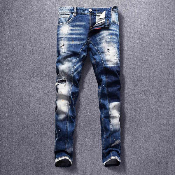 jeans italian style fashion men jeans retro blue slim fit painted designer ripped denim trousers streetwear hip hop biker pants hombre
jeans italian style fashion men jeans retro blue slim fit painted designer ripped denim trousers streetwear hip hop biker pants hombre