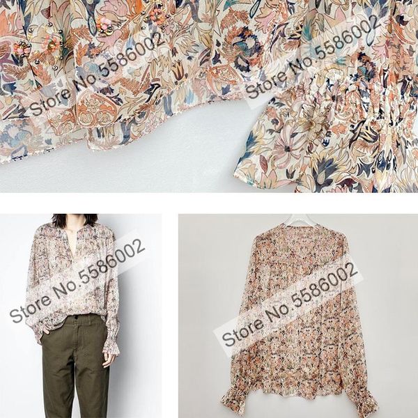 women's blouses & shirts ladies v neck long sleeve floral printing beading applique patchwork shirt, White
women's blouses & shirts ladies v neck long sleeve floral printing beading applique patchwork shirt, White