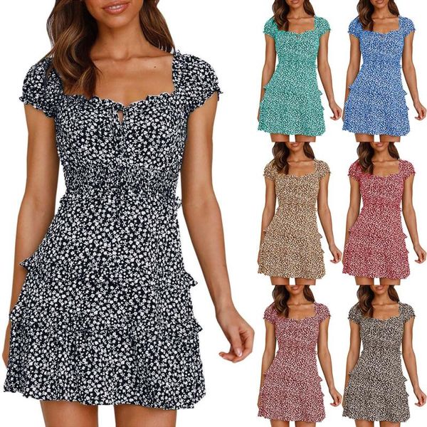 casual dresses women a line mini dress 2021 solid printing boho beach short laminated ruffle sleeve wrap sundress robe, Black;gray
casual dresses women a line mini dress 2021 solid printing boho beach short laminated ruffle sleeve wrap sundress robe, Black;gray