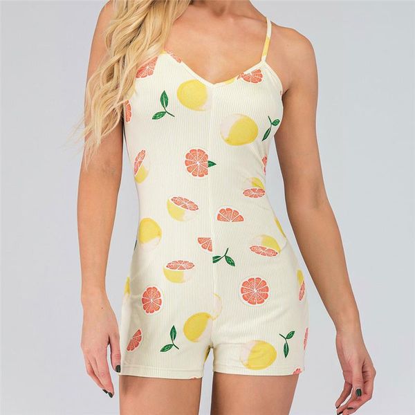 women's jumpsuits & rompers 2021 fashion trend sling romper v-neck pajamas summer sleeveless elastic casual lemon printed lounge wear j, Black;white
women's jumpsuits & rompers 2021 fashion trend sling romper v-neck pajamas summer sleeveless elastic casual lemon printed lounge wear j, Black;white