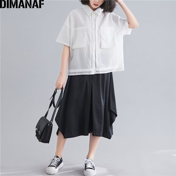 summer plus size sets women clothing casual female basic office lady shirt loose pants suit solid white black 210531
summer plus size sets women clothing casual female basic office lady shirt loose pants suit solid white black 210531