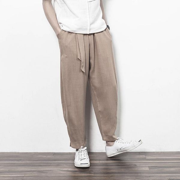chinese style harem pants plus size jogger sweatpants cotton linen pencil trousers men's, Black
chinese style harem pants plus size jogger sweatpants cotton linen pencil trousers men's, Black