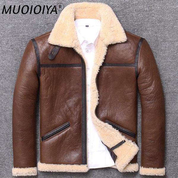 men's leather & faux ,winter sheep fur coat,classic b3 wool shearling,warm jacket,mens sheepskin coat.plus size jacket., Black
men's leather & faux ,winter sheep fur coat,classic b3 wool shearling,warm jacket,mens sheepskin coat.plus size jacket., Black