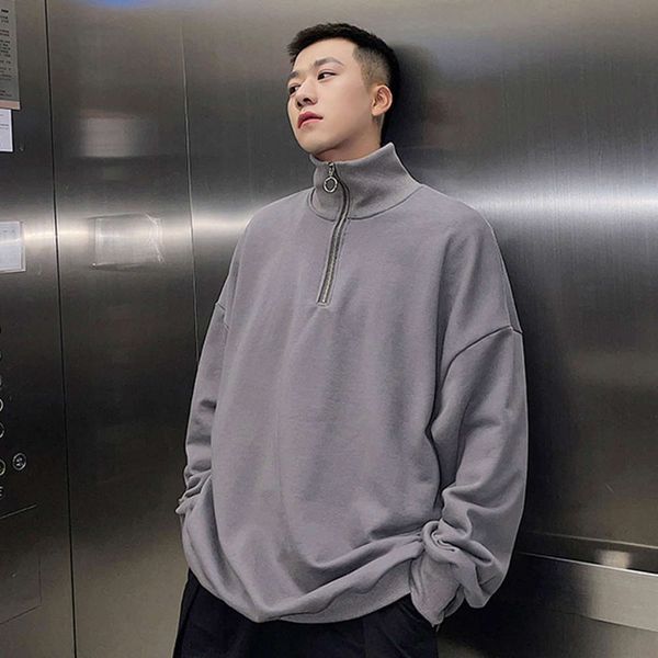 spring and autumn long sleeve t-shirt boys fashion brand loose youth men's stand collar sweater, Black
spring and autumn long sleeve t-shirt boys fashion brand loose youth men's stand collar sweater, Black