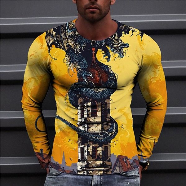 men's t shirt 3d print dragon graphic prints crew neck daily holiday print long sleeve casual designer big and tall orange yellow f7pb, White;black
men's t shirt 3d print dragon graphic prints crew neck daily holiday print long sleeve casual designer big and tall orange yellow f7pb, White;black