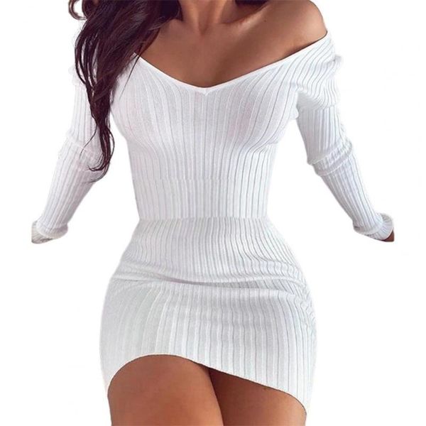 casual dresses club off shoulder long sleeve bodycon dress for women 2021 winter white knitted sweater mini woman robe femme, Black;gray
casual dresses club off shoulder long sleeve bodycon dress for women 2021 winter white knitted sweater mini woman robe femme, Black;gray
