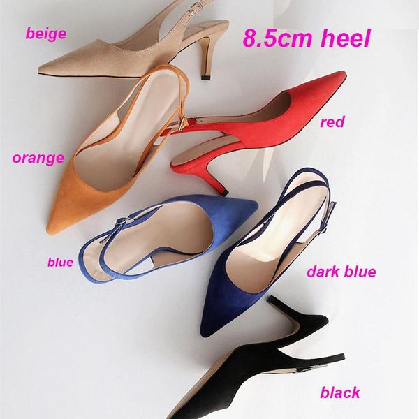 summer women sandals high heels woman pumps thin party pointed toe slip on office ladie dress slingback, Black
summer women sandals high heels woman pumps thin party pointed toe slip on office ladie dress slingback, Black