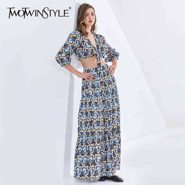 party print sets for women v neck long sleeve short high waist maxi skirt bohemian set female tide 210423, White
party print sets for women v neck long sleeve short high waist maxi skirt bohemian set female tide 210423, White