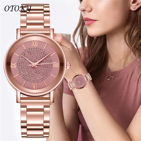 watch luxury women girls crystal stainless steel analog quartz wrist pink female belt clock reloj frauenuhr wristwatches, Slivery;brown
watch luxury women girls crystal stainless steel analog quartz wrist pink female belt clock reloj frauenuhr wristwatches, Slivery;brown