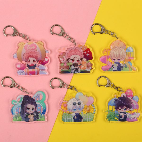 Jujutsu Kaisen Keychain Women Anime Keyring Woman Cute Gojo Satoru Creative Unisex Key Holder for Bags Kid Gift Metal Breloczek
Jujutsu Kaisen Keychain Women Anime Keyring Woman Cute Gojo Satoru Creative Unisex Key Holder for Bags Kid Gift Metal Breloczek