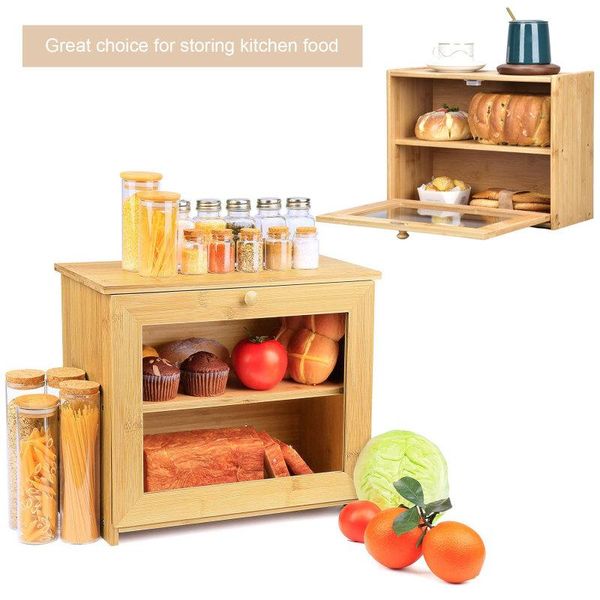 storage bottles & jars bread cabinet double layer wooden box for kitchen large capacity 2 loaves home organizer
storage bottles & jars bread cabinet double layer wooden box for kitchen large capacity 2 loaves home organizer