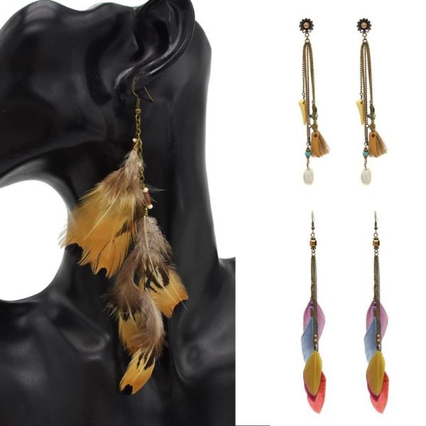 dangle & chandelier bohemian punk 3 styles colorful brown feather shell pendant earrings long tassel drop for women boho party ear jewelry, Silver
dangle & chandelier bohemian punk 3 styles colorful brown feather shell pendant earrings long tassel drop for women boho party ear jewelry, Silver
