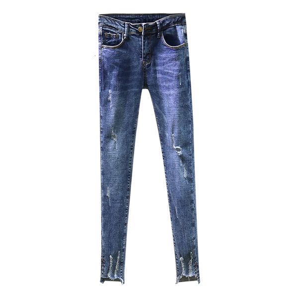 women's jeans ripped for women solid color high waist trousers stretch skinny woman pencil denim pants vaqueros mujer lvyz, Blue
women's jeans ripped for women solid color high waist trousers stretch skinny woman pencil denim pants vaqueros mujer lvyz, Blue