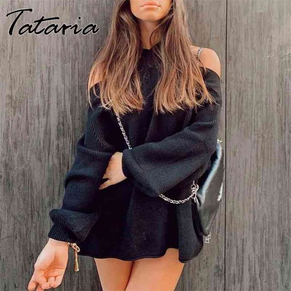 1loose halter cold shoulder knitted sweater women spring casual pullover jumpers elegant pull femmel s 210514, White;black
1loose halter cold shoulder knitted sweater women spring casual pullover jumpers elegant pull femmel s 210514, White;black