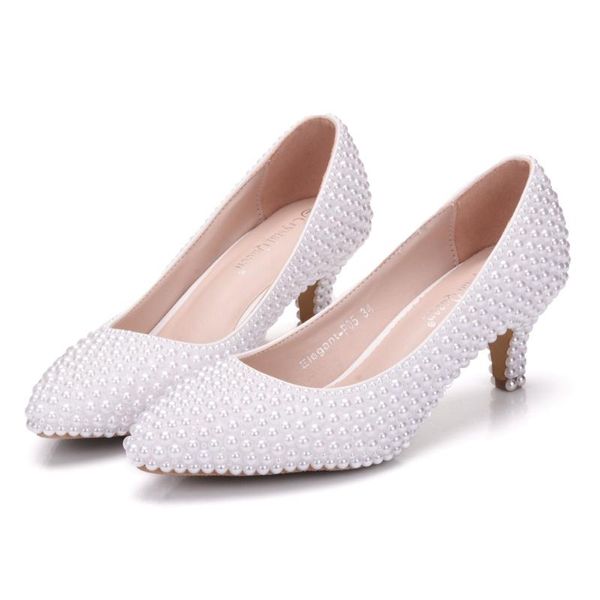 dress shoes autumn wedding crystal pearl lady white lace pumps high heels 5cm sweet princess party single, Black
dress shoes autumn wedding crystal pearl lady white lace pumps high heels 5cm sweet princess party single, Black