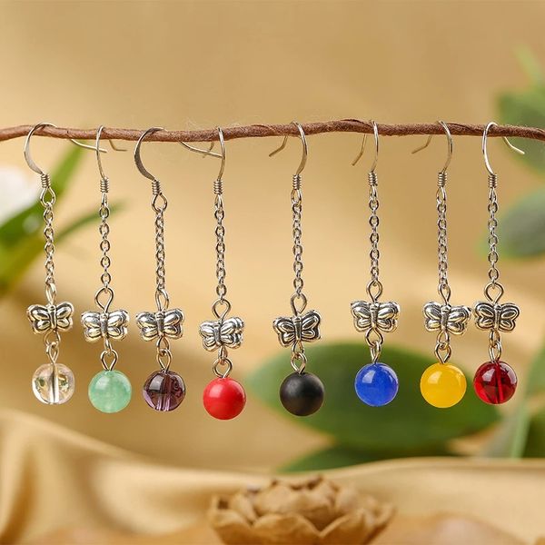 trendy boho bow glass ball pendant dangle earrings fashion retro chinese style female hanfu earring jewelry for women girls, Silver
trendy boho bow glass ball pendant dangle earrings fashion retro chinese style female hanfu earring jewelry for women girls, Silver