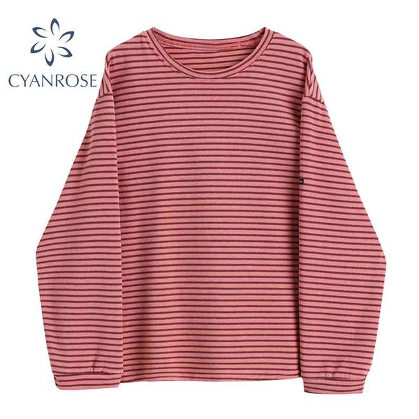basic bf striped t shirt women spring regular long sleeve jumper tees female o neck fashion korean harajuku street ins 210417, White
basic bf striped t shirt women spring regular long sleeve jumper tees female o neck fashion korean harajuku street ins 210417, White