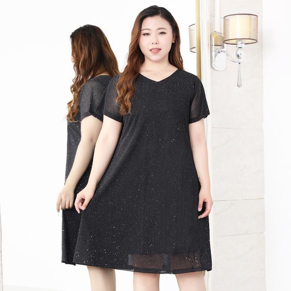 dress plus size 10xl 8xl 6xl female 4xl short sleeve with low-necked v summer es elegant to black line clothing thin calf length ed, Black;gray
dress plus size 10xl 8xl 6xl female 4xl short sleeve with low-necked v summer es elegant to black line clothing thin calf length ed, Black;gray