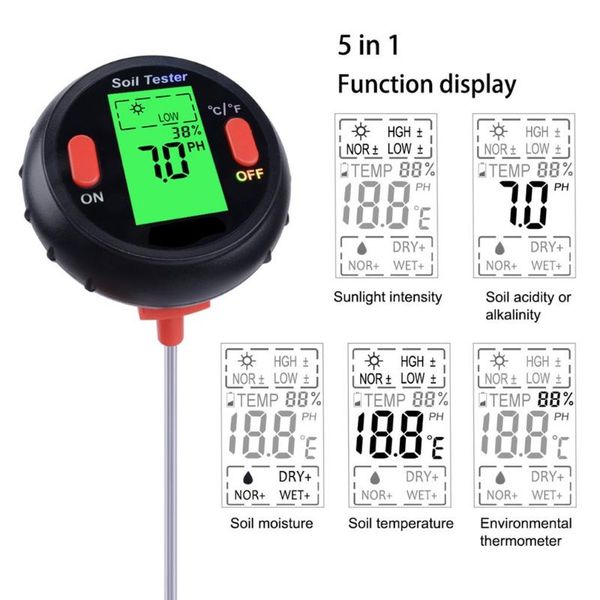 planters & pots 5-in-1 soil tester moisture meter digital sunlight ph plant humidity for gardening and
planters & pots 5-in-1 soil tester moisture meter digital sunlight ph plant humidity for gardening and