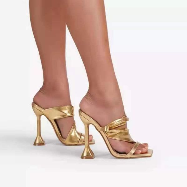 slippers 2021 ladies summer high-heeled sandals open-toe one-step elegant mujer, Black
slippers 2021 ladies summer high-heeled sandals open-toe one-step elegant mujer, Black