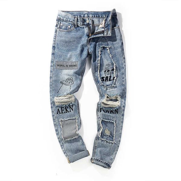 men's jeans jean arrival fashion god men fly full length straight high street printing hole in are male qnor 5phn, Blue
men's jeans jean arrival fashion god men fly full length straight high street printing hole in are male qnor 5phn, Blue