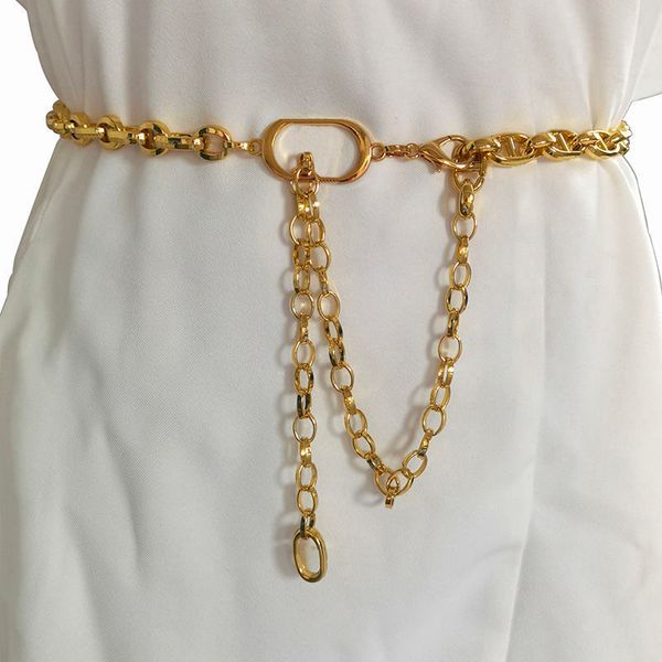womens chain belt lobster waistband designer belts classic letter golden sliver luxury metal girdle retro fashion habbly, Black;brown
womens chain belt lobster waistband designer belts classic letter golden sliver luxury metal girdle retro fashion habbly, Black;brown