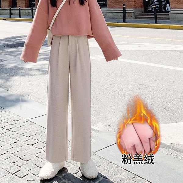 women's pants & capris korean style wide leg winter loose straight female high waist fashion black woolen trousers s-xxxl, Black;white
women's pants & capris korean style wide leg winter loose straight female high waist fashion black woolen trousers s-xxxl, Black;white