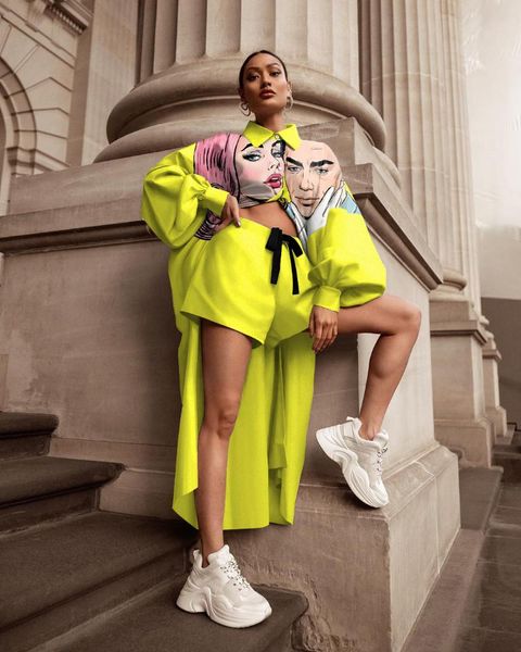 women's tracksuits fluorescent green trendy ladies suit digital printing long shirt shorts street hipster turn-down collar, Gray
women's tracksuits fluorescent green trendy ladies suit digital printing long shirt shorts street hipster turn-down collar, Gray