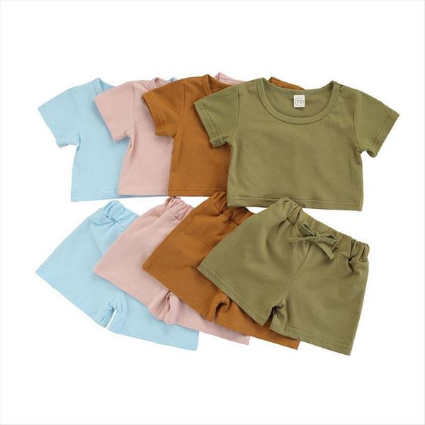 4 colors summer causal kids girls boys clothes sets 2pcs solid short sleeve pullover t shirts shorts 0 4y, White
4 colors summer causal kids girls boys clothes sets 2pcs solid short sleeve pullover t shirts shorts 0 4y, White