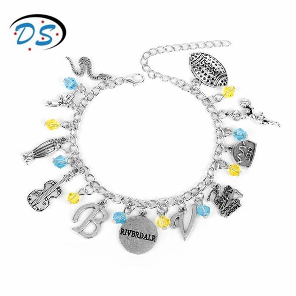 link, chain riverdale charms bracelets for women stylish pendants bracelet&bangle beads wristbands jewelry, Black
link, chain riverdale charms bracelets for women stylish pendants bracelet&bangle beads wristbands jewelry, Black