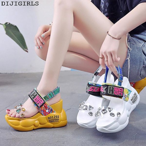dress shoes 2021 pvc fashion crystal women sandal wedges casual woman peep toe ladies platform sandals 11cm summer, Black
dress shoes 2021 pvc fashion crystal women sandal wedges casual woman peep toe ladies platform sandals 11cm summer, Black