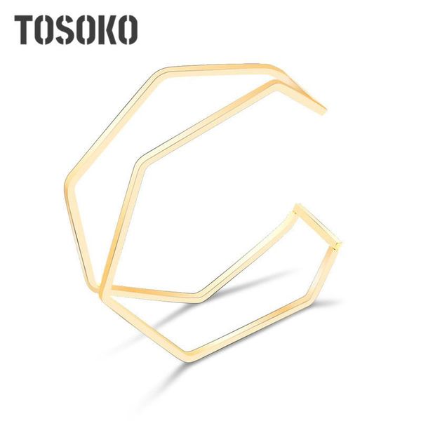 bangle stainless steel jewelry exaggerated opening polygon line hollow out bracelet women's fashion hand ornament bsz194, Black
bangle stainless steel jewelry exaggerated opening polygon line hollow out bracelet women's fashion hand ornament bsz194, Black