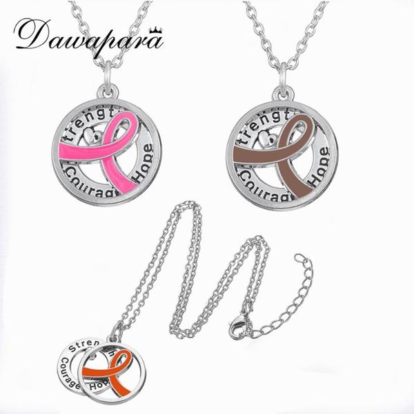 pendant necklaces dawapara breast cancer warrior ribbon necklace message hope strength courage alloy with crystal heart jewelry, Silver
pendant necklaces dawapara breast cancer warrior ribbon necklace message hope strength courage alloy with crystal heart jewelry, Silver