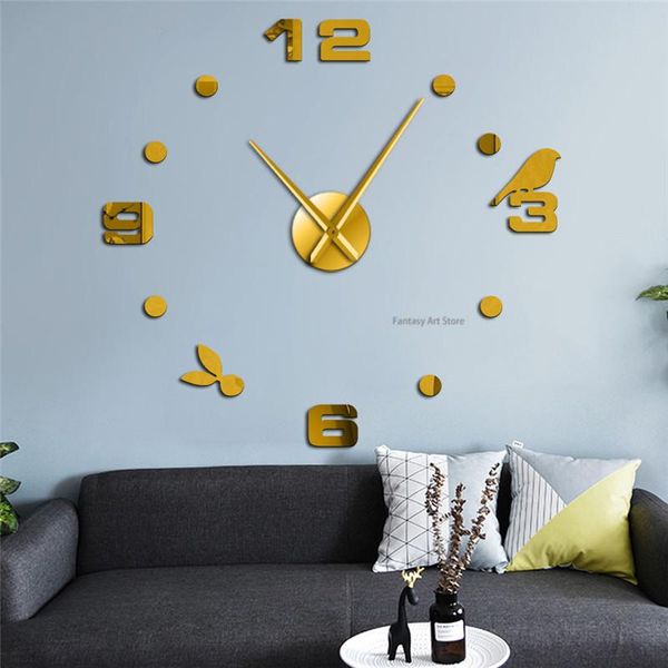 wall clocks real metal 3d diy acrylic mirror bird clock watch home decoration modern needle quartz sticker
wall clocks real metal 3d diy acrylic mirror bird clock watch home decoration modern needle quartz sticker