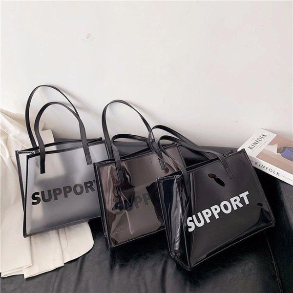 evening bags transparent female tote bag letter 2021 jelly large capacity fashion pvc hand summer waterproof beach shoulder
evening bags transparent female tote bag letter 2021 jelly large capacity fashion pvc hand summer waterproof beach shoulder