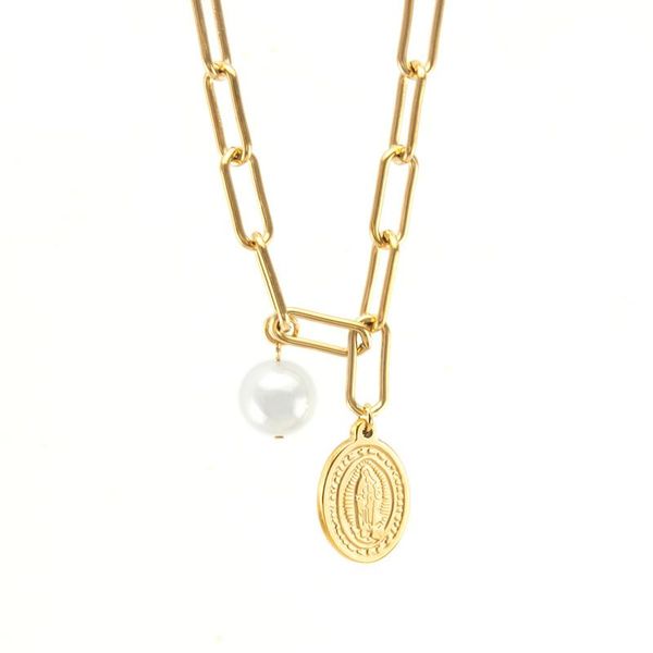 pendant necklaces blessed virgen women necklace natural shell pearl san benito chunky chain stainless steel heavy duty choker collier collar, Silver
pendant necklaces blessed virgen women necklace natural shell pearl san benito chunky chain stainless steel heavy duty choker collier collar, Silver