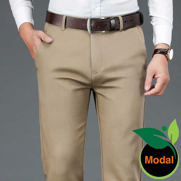 men's pants autumn modal stretch cotton straight casual business fashion khaki brand trousers kdwv, Black
men's pants autumn modal stretch cotton straight casual business fashion khaki brand trousers kdwv, Black