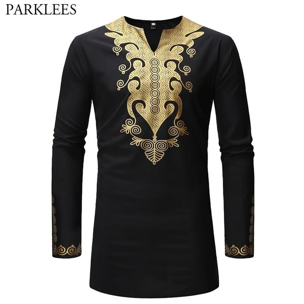 gold floral print dashiki longline t shirt men brand slim fit long sleeve t-shirt male hip hop hipster african tees 210522, White;black
gold floral print dashiki longline t shirt men brand slim fit long sleeve t-shirt male hip hop hipster african tees 210522, White;black