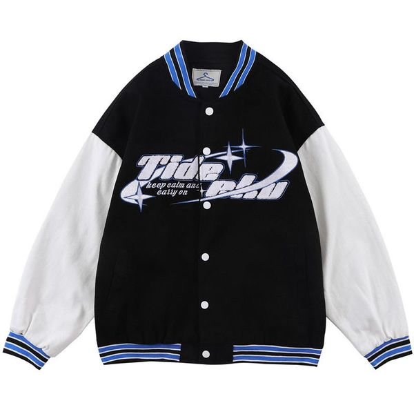 men's jackets hip hop baseball jacket coat men patchwork letter embroidery oversized japanese streetwear korean college varsity bomber, Black;brown
men's jackets hip hop baseball jacket coat men patchwork letter embroidery oversized japanese streetwear korean college varsity bomber, Black;brown