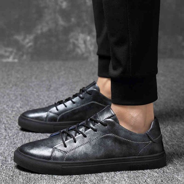 dress shoes fashion men's genuine leather sneakers 2021 casual lightweight comfortable couple lace-up flats footwears 4a05, Black
dress shoes fashion men's genuine leather sneakers 2021 casual lightweight comfortable couple lace-up flats footwears 4a05, Black