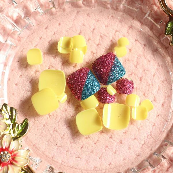 24pcs jewelry candy color crystal diamond powder toe nails mixing lemon yellow1, Red;gold
24pcs jewelry candy color crystal diamond powder toe nails mixing lemon yellow1, Red;gold