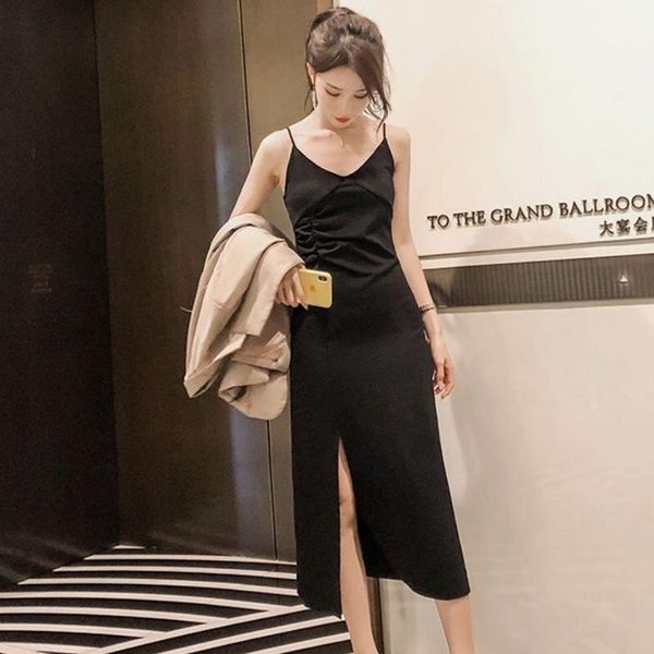 casual dresses black with side slit for women slip backless tunics vestido midi 2021 wrap dress korean, Black;gray
casual dresses black with side slit for women slip backless tunics vestido midi 2021 wrap dress korean, Black;gray