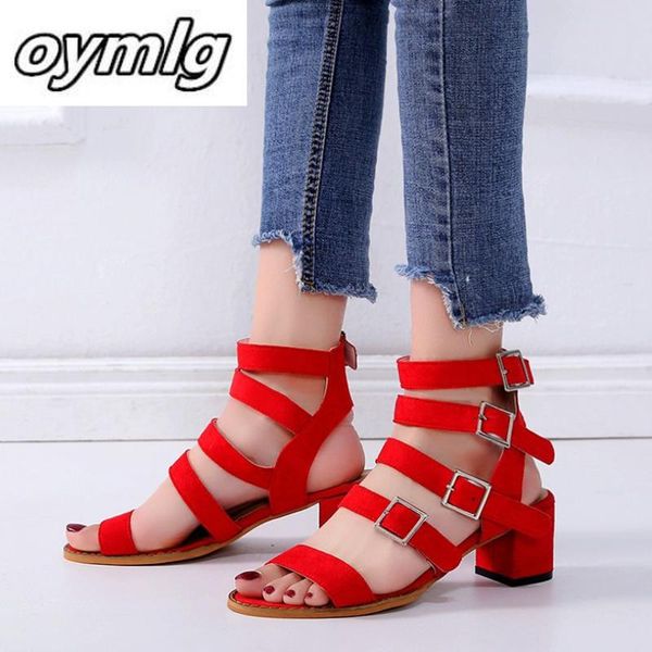dress shoes woman 2021 fashion summer leather sandals with metal buckle women women's mid-heel zapatos de mujer, Black
dress shoes woman 2021 fashion summer leather sandals with metal buckle women women's mid-heel zapatos de mujer, Black