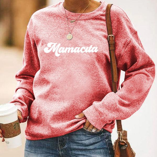 2021 fall women's halloween crew neck letter mamacuta print loose long sleeve sweater, Black
2021 fall women's halloween crew neck letter mamacuta print loose long sleeve sweater, Black