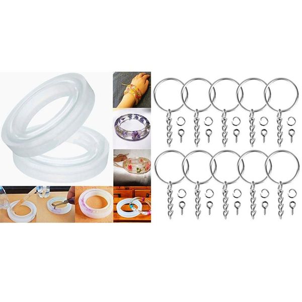 hooks & rails 4pcs silicone mould mold round for curve bangle bracelet jewelry making diy 100pcs keychain rings with chain
hooks & rails 4pcs silicone mould mold round for curve bangle bracelet jewelry making diy 100pcs keychain rings with chain