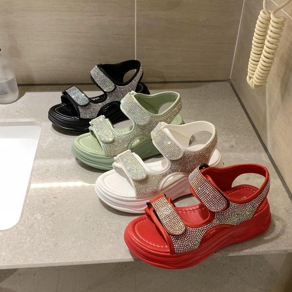 sandals rhinestone female students tide summer fashion slope thick bottom casual flat beach women, Black
sandals rhinestone female students tide summer fashion slope thick bottom casual flat beach women, Black