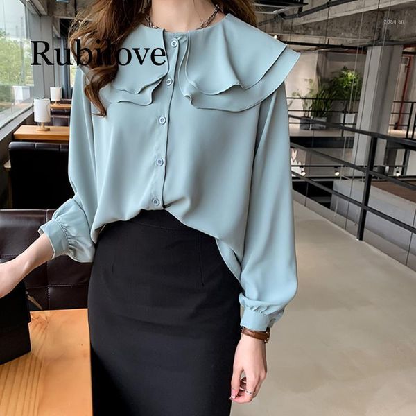 women's blouses & shirts plus size 4xl chiffon blouse double layer ruffles big neck long lantern sleeve harajuku korean shirt green w, White
women's blouses & shirts plus size 4xl chiffon blouse double layer ruffles big neck long lantern sleeve harajuku korean shirt green w, White